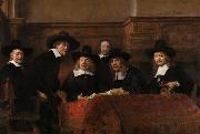 The Sampling Officials of the Amsterdam Drapers' Guild (mk33) REMBRANDT Harmenszoon van Rijn